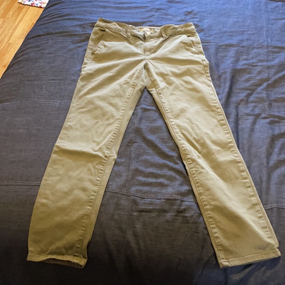 Olive green stretch skinny pants - Picture 3 of 4